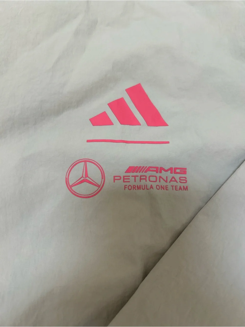 Adidas Mercedes AMG Petronas F1 One Team Size L Men’s Summer Coach Jacket JW3362